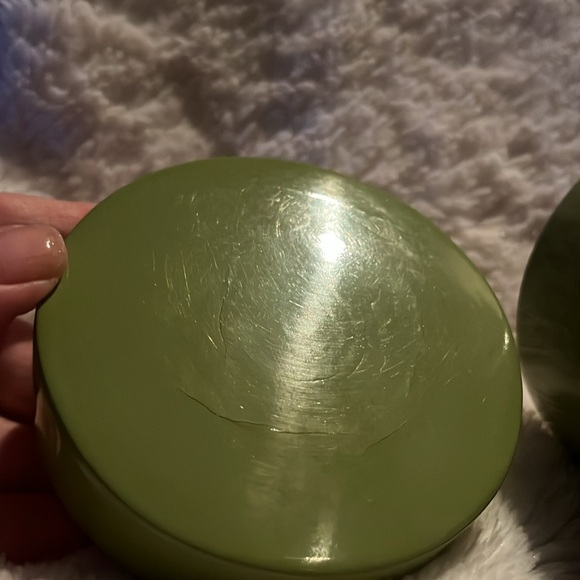 Vintage Avacado Bamboo canister - Picture 4 of 11